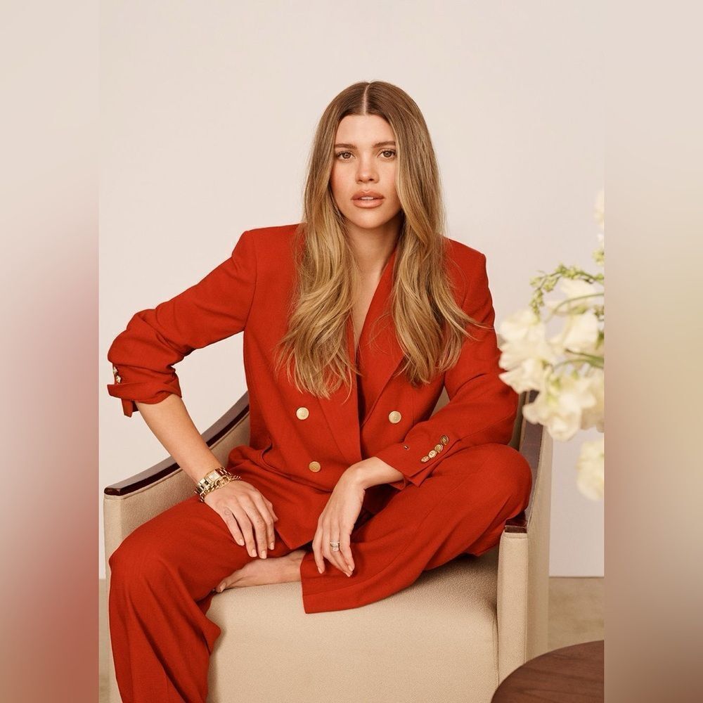 NWT Tommy Hilfiger x Sofia Richie Grainge Red Pant Suit